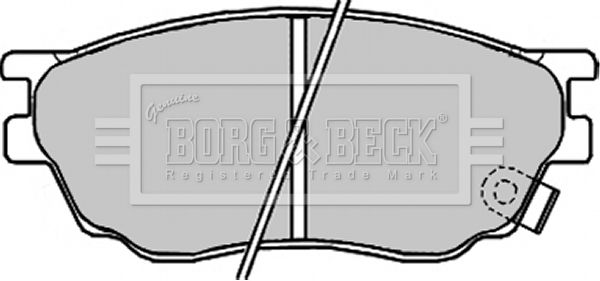 BORG & BECK Комплект тормозных колодок, дисковый тормоз BBP1814